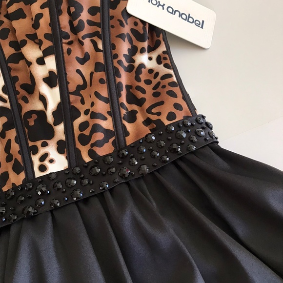 NOX ANABEL Dresses Nwt Nox Anabel Corset Boned Leopard Print Formal